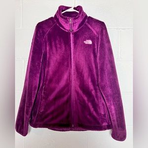 Magenta North Face Jacket Fleece Zip Up